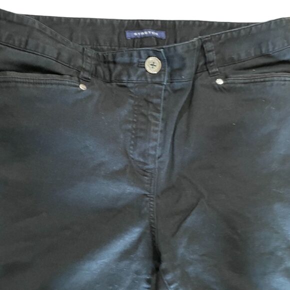 Black Jones New York Stretch Shorts - Size 6 - Picture 2 of 3